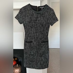 Karl Lagerfeld Black Grey Mini Dress